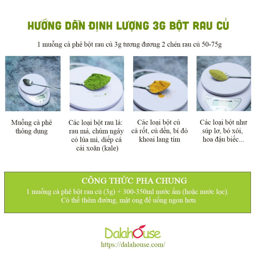 Bột Củ Dền Hữu Cơ Sấy Lạnh Nguyên Chất Dalahouse Lon 120g Phòng Ngừa Thiếu Máu