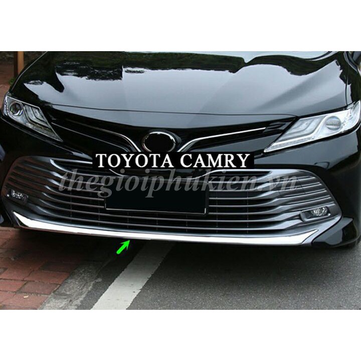 Ốp cản trước Toyota Camry 2019 - 2021 mạ Crom( hàng cao cấp)