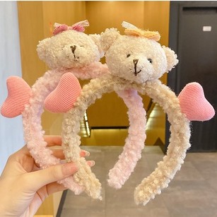 Băng đô rửa mặt hình chú gấu dễ thương đáng yêu dành cho nữ