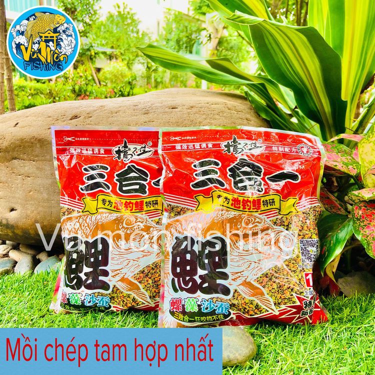 Mồi Câu Cá Chép Lão Quỷ TAM HỢP NHẤT 300g | Thính Dụ Cá Old Ghost - Vũ Môn Fishing