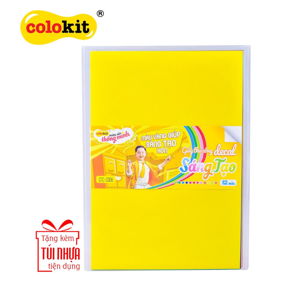 Giấy thủ công Thiên Long 12 màu Colokit GTC-C006