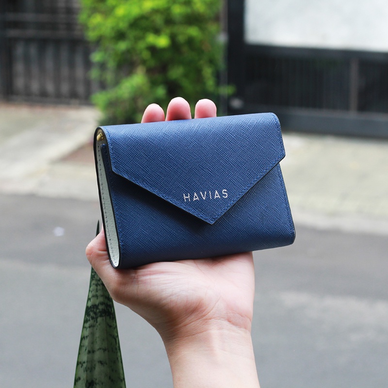 Ví gấp Heart2 Mini Wallet HAVIAS Xanh Navy