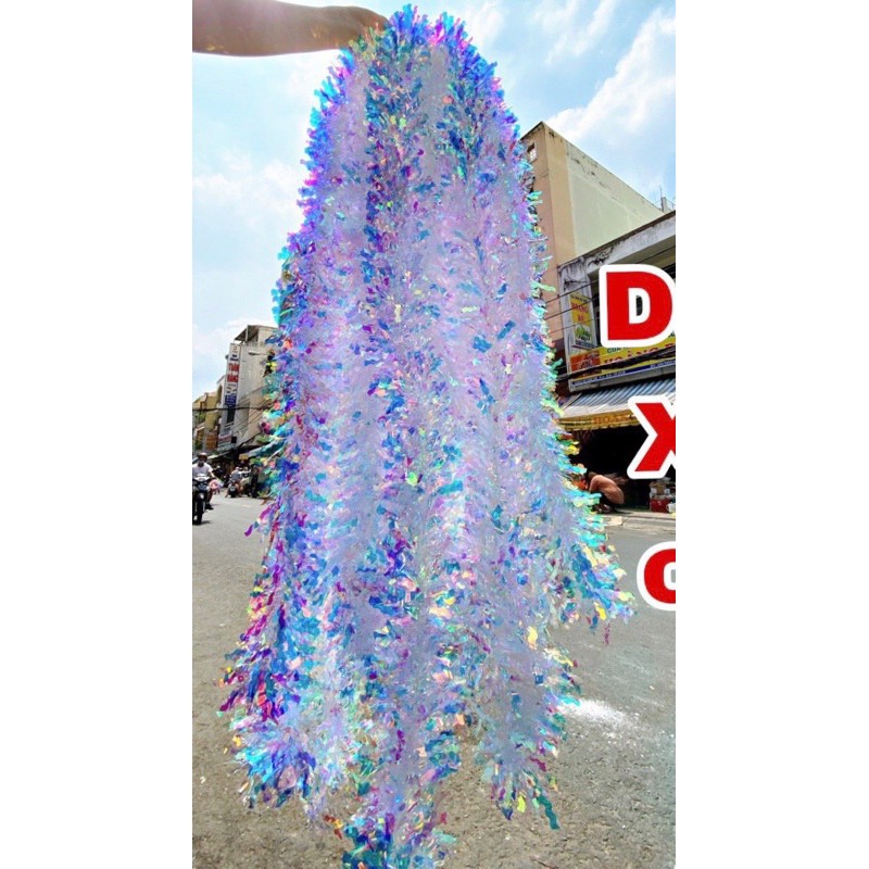 Dây Kim Tuyến Xà Cừ Siêu Sang 2M Đường Kính 7cm Trang Trí Noel, Giáng Sinh