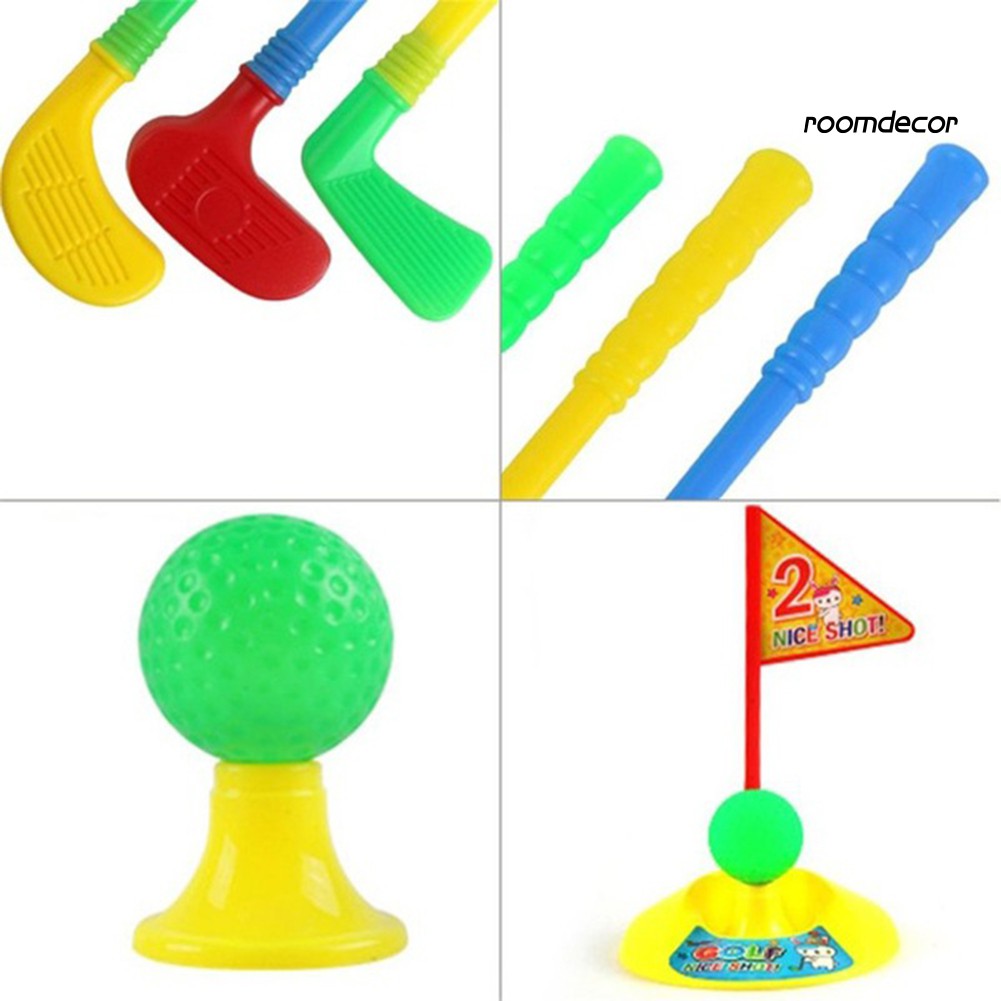 Bộ Đồ Chơi Đánh Golf Mini Bằng Nhựa Nhiều Màu Dành Cho Trẻ Em