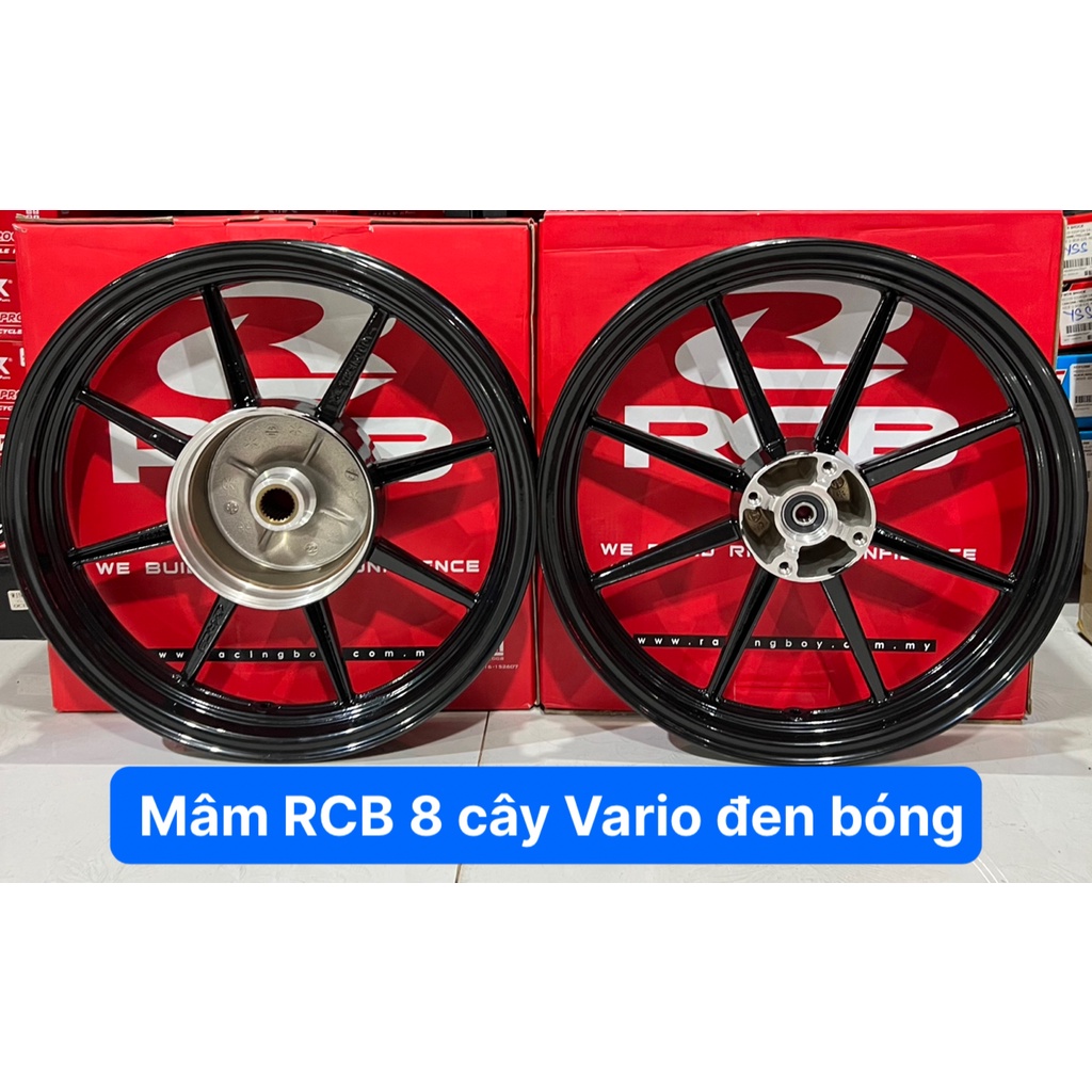 Mâm RCB Vario 8 cây Đen bóng chính hãng 1.85-2.15