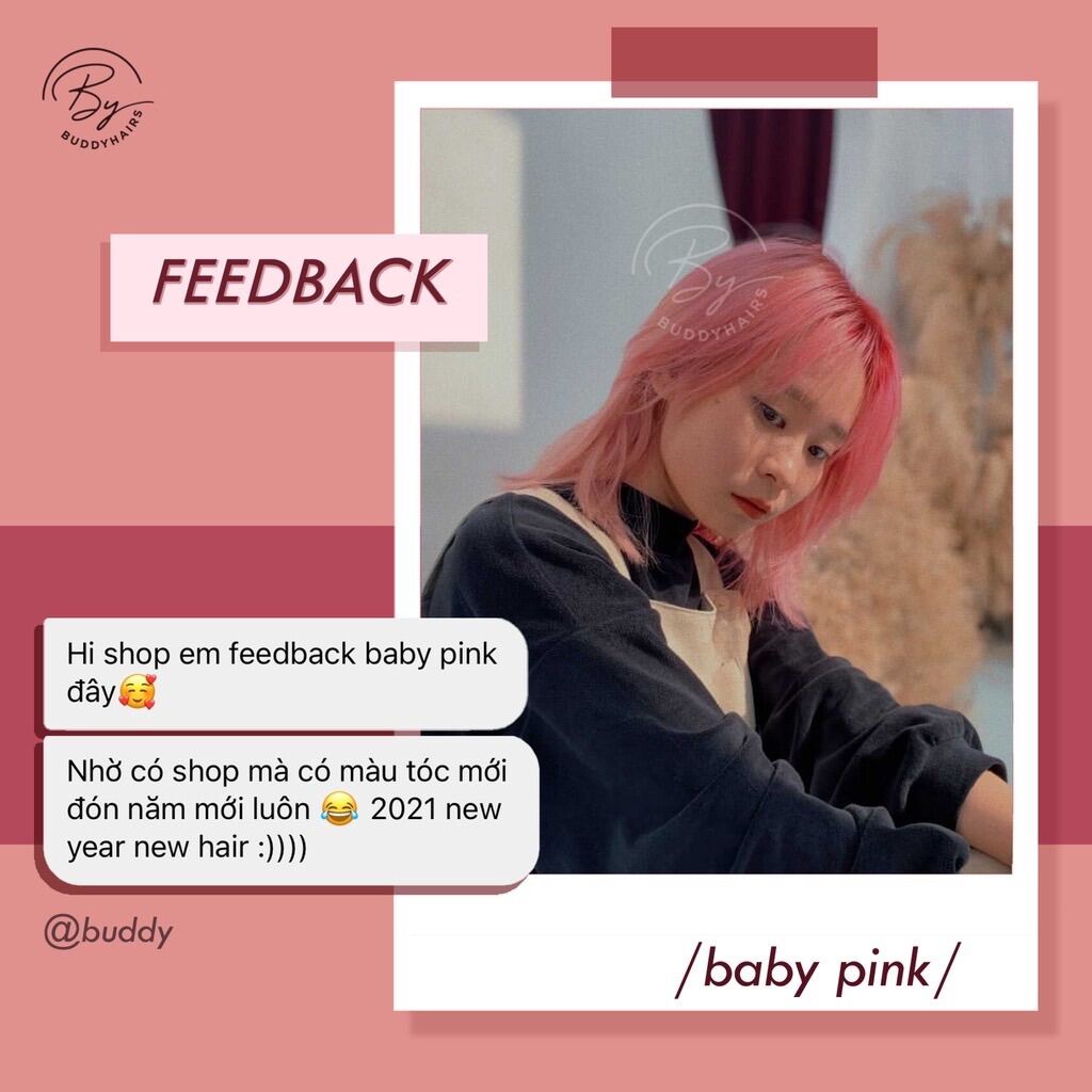Nhuộm Tóc Baby Pink Avatyl colagen Tặng oxi và Gang tay