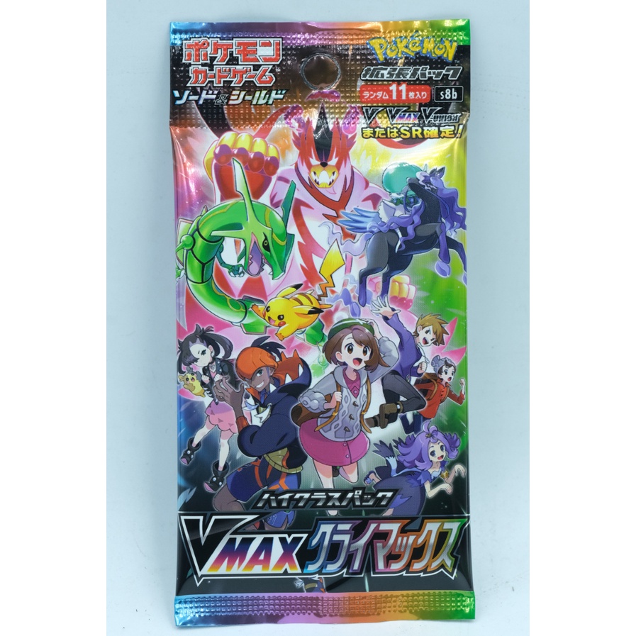Một Pack Lẻ Thẻ Pokemon Vmax Climax s8b Chính Hãng TCG Card Pokémon Sword & Shield High Class Pack Tiếng Nhật