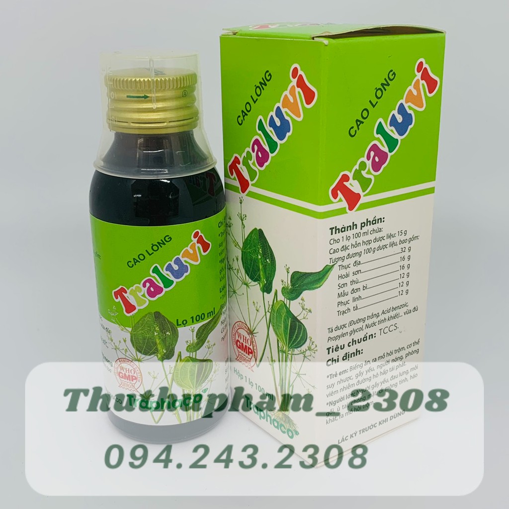 Cao lỏng Traluvi 100ml TRAPHACO