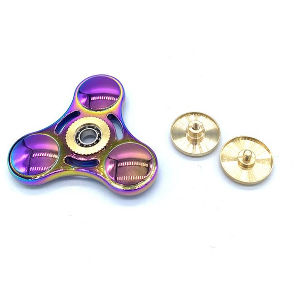 Con quay đồ chơi màu cầu vồng chất liệu kim loại độc đáo