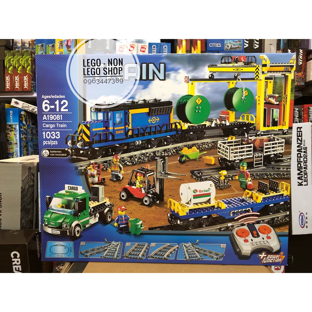 Lego - A 19081 ( Lắp Ghép Tàu Hỏa Và Kho Hàng Hóa 1033 Mảnh )