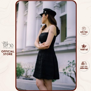 Đầm hai dây kèm choker SD011