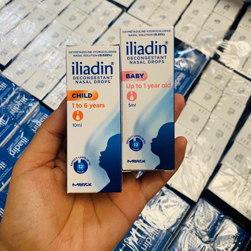 Xịt mũi Iliadin cho bé