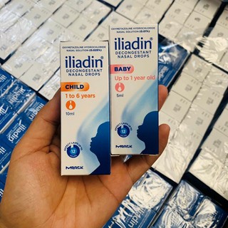 Xịt mũi Iliadin cho bé