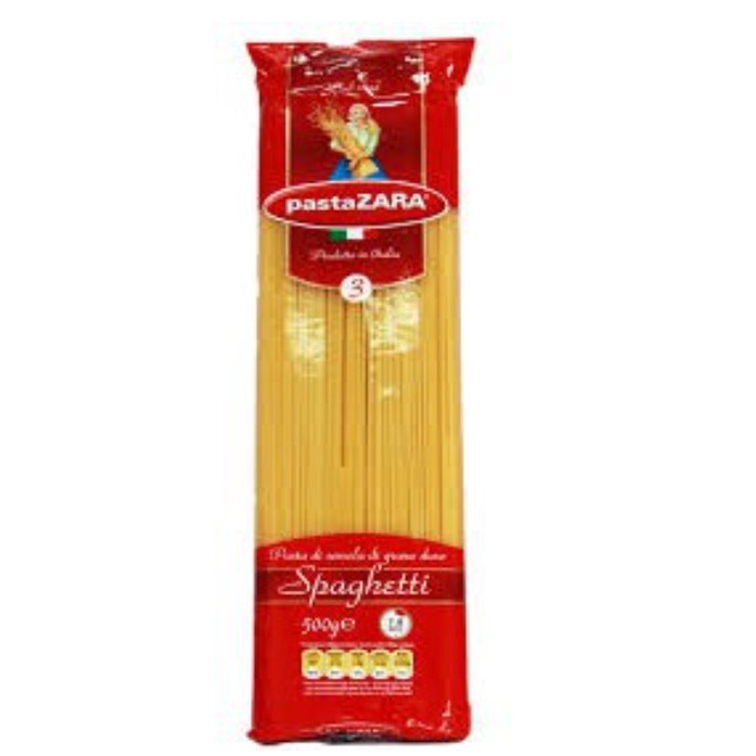 Mì Ý -Mì Spagetti hiệu pastaZARA số 3 (500g)