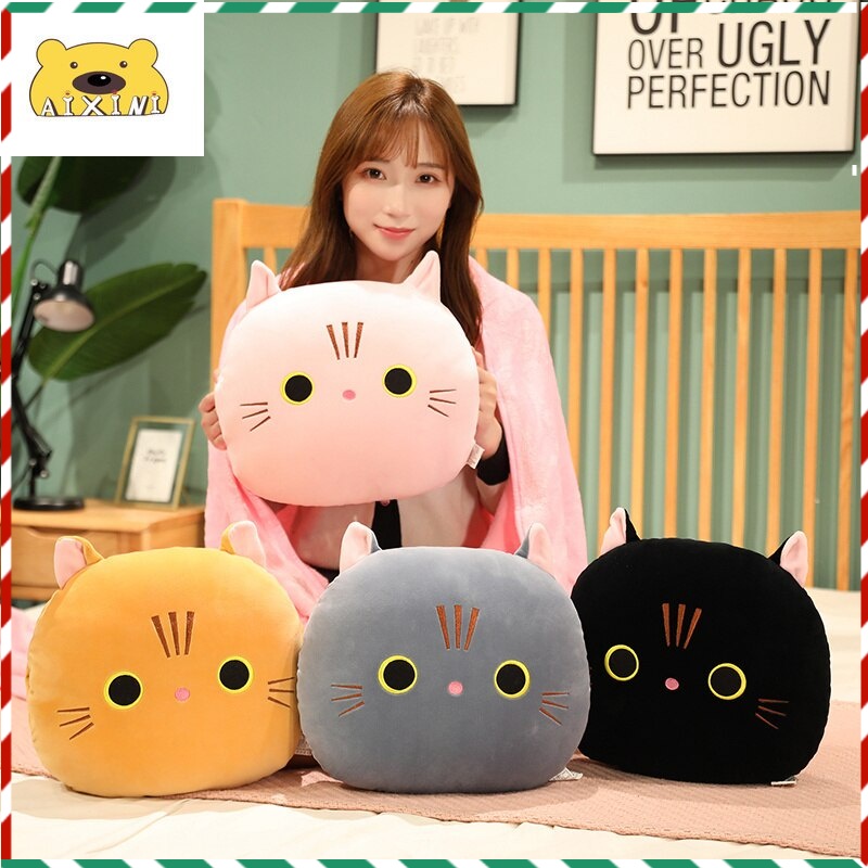 Gối giữ ấm tay hình chú mèo nhồi bông dễ thương xinh xắn