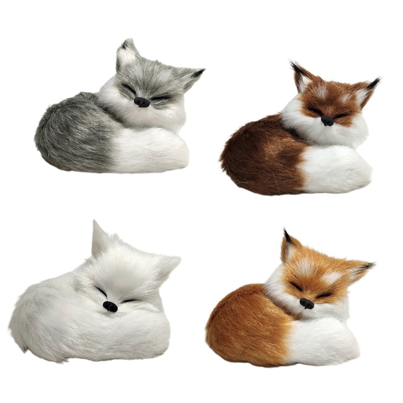 Mô Hình Cáo Nằm Ngủ Trang Trí Phòng Cho Bé