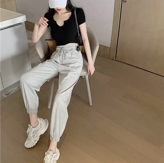 Quần jogger trơn hót