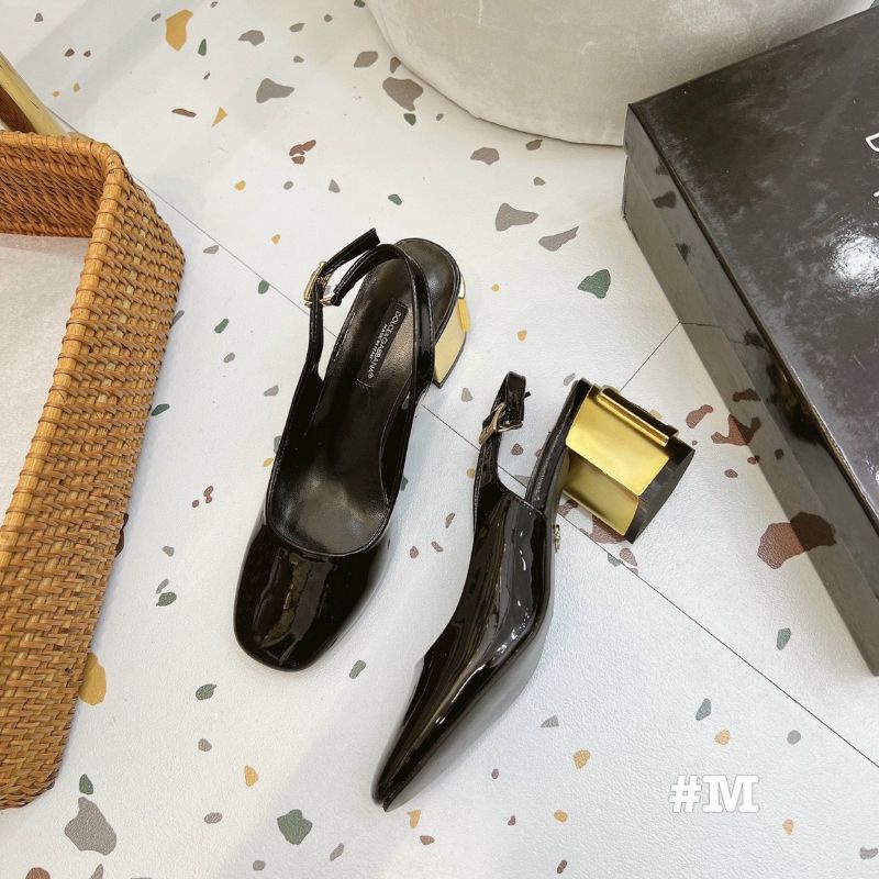 Cvx(ẢNH THẬT) Sandal 6p Gót Vàng Mũi Tròn Da Bóng Mềm Êm Fullbox Bill Túi Cao Cấp