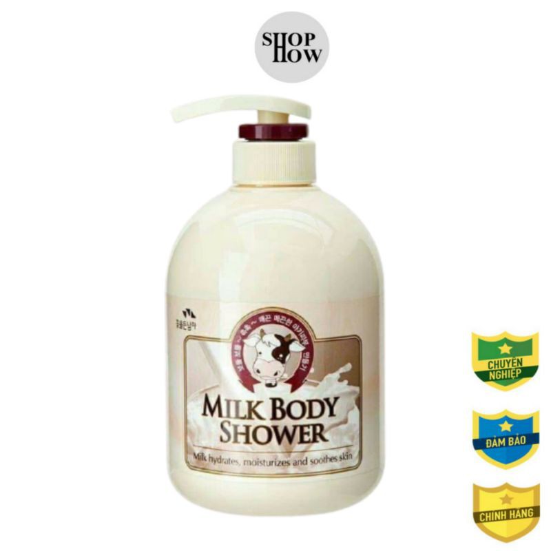 Sữa tắm con bò  Hàn Quốc Milk Body Shower 750ml