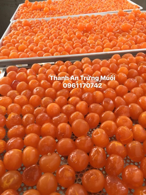 Trứng muối đóng túi hút chân không 50 quả /1 túi Thanh An