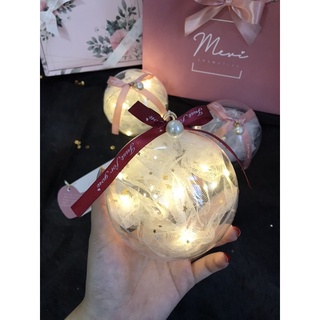 [Gift box] Quả cầu quà tặng đèn bling