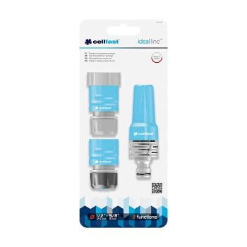 Trọn bộ vòi tưới xoay 2 chế độ Cellfast Ideal Line 3/4″  - ban công xanh
