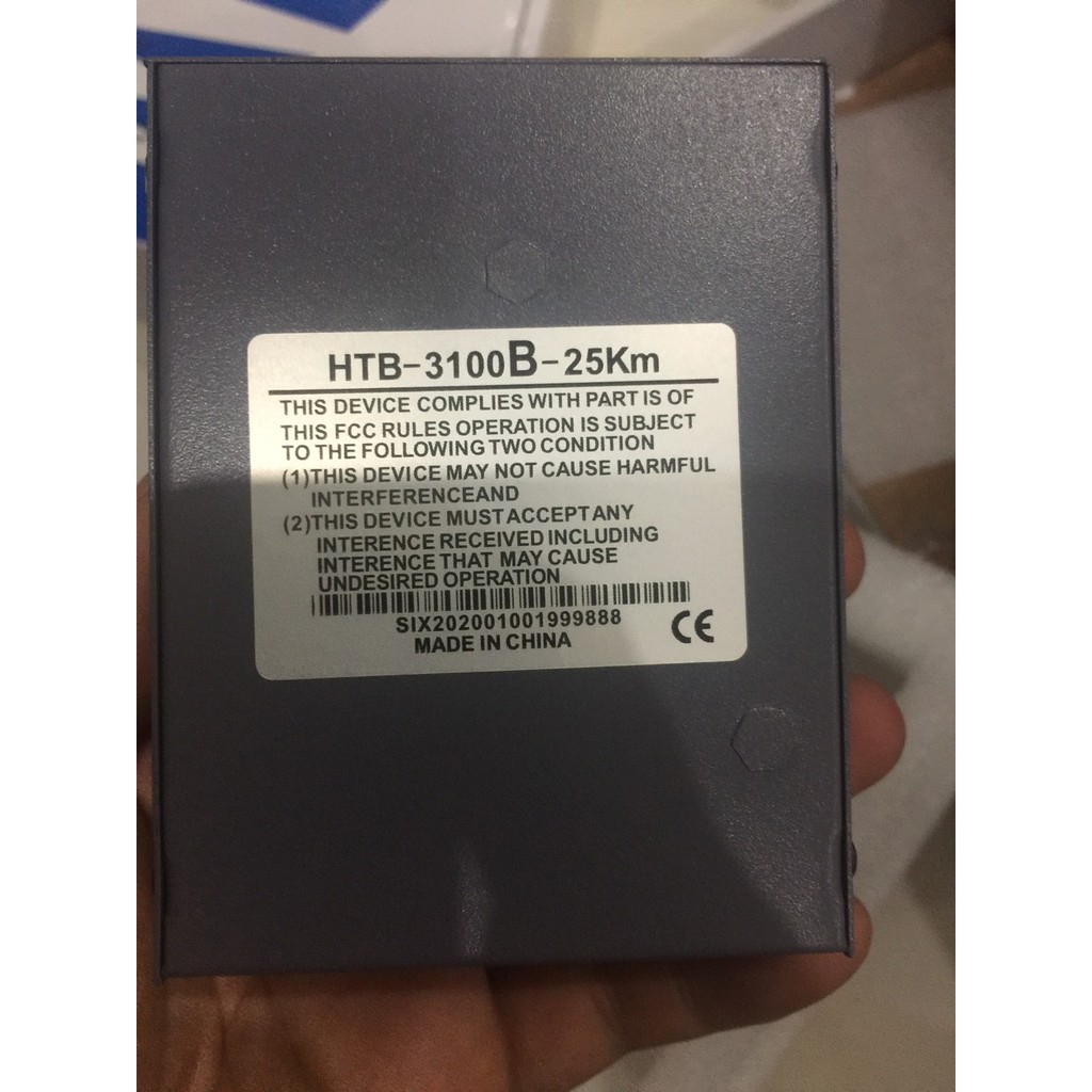 Converter quang netlink HTB-3100AB, loại 1 sợi quang sử dụng cho Internet, nối mạng Lan ngoài trời