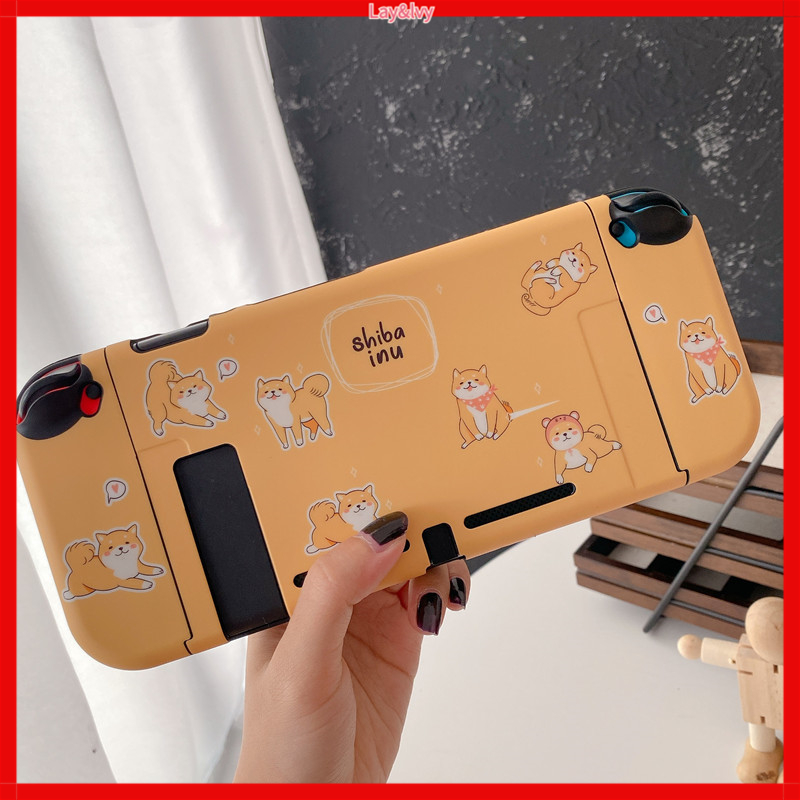 Cartoon Cute Shiba Inu Nintendo Switch IMD Silicone Drop-resistant Split Game Machine Protective Case Hard Case