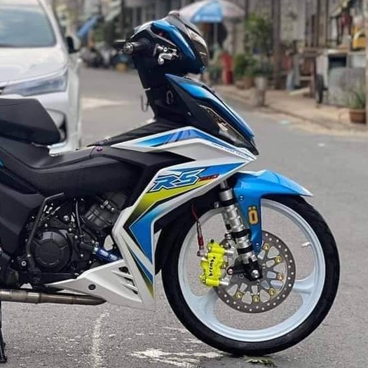 Tem Honda Winner Rs V1 Trắng Xanh