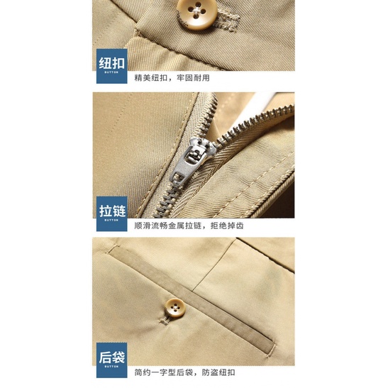 Quần tây ống đứng lưng cao thời trang cho nam trung niên 12