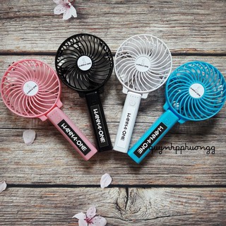 QUẠT SẠC MINI CẦM TAY STICKER KPOP - WANNA ONE, WINNER, GOT7, SEVENTEEN, TFBOYS