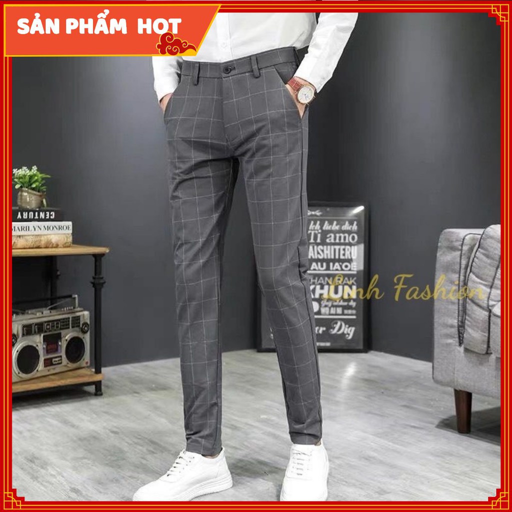 Quần Tây Âu Sọc Hàn Quốc Cực Hot 3 Màu Đơn Giản