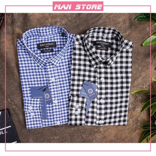 Áo Sơ Mi Nam Kẻ Caro - Chất Thô Mềm Mại - Hàng VNXK