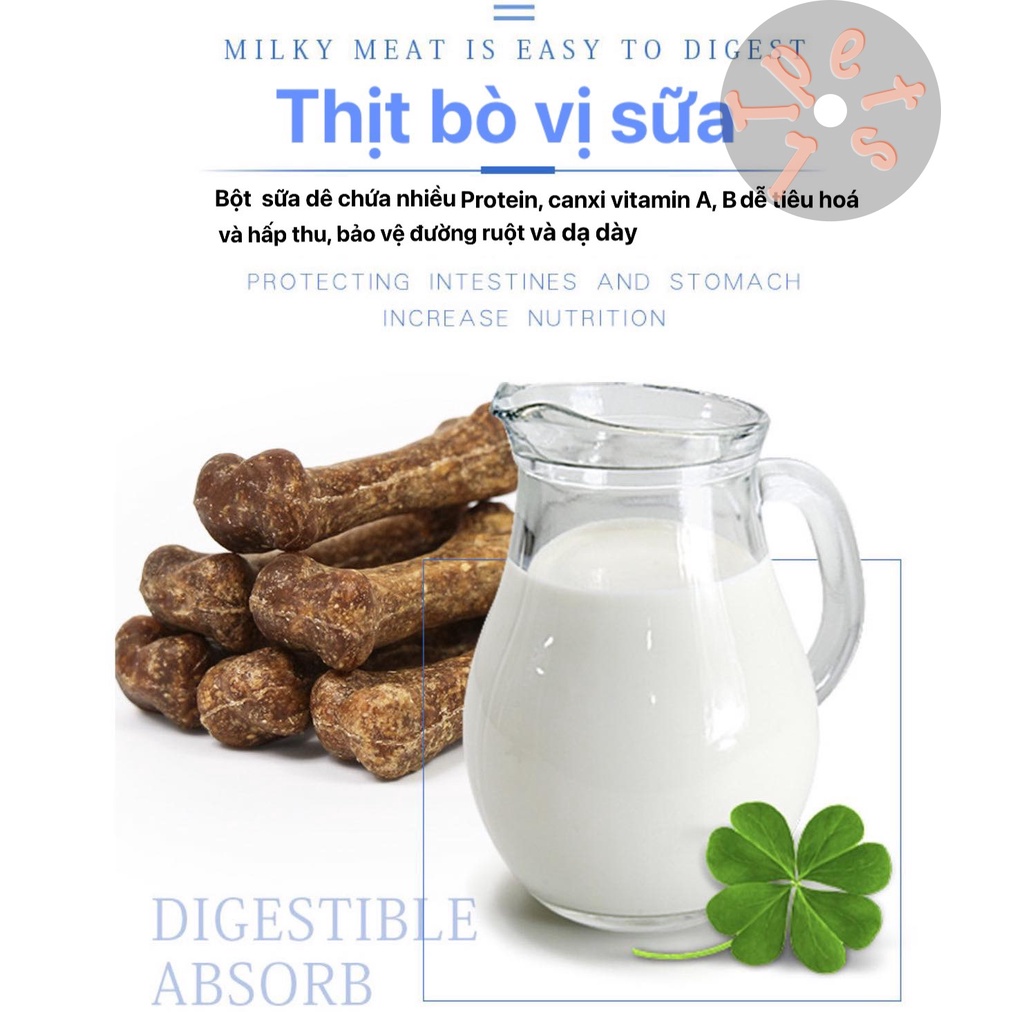 Xương sữa bổ sung Canxi cho chó Captain (Túi 300gr/30 cây)