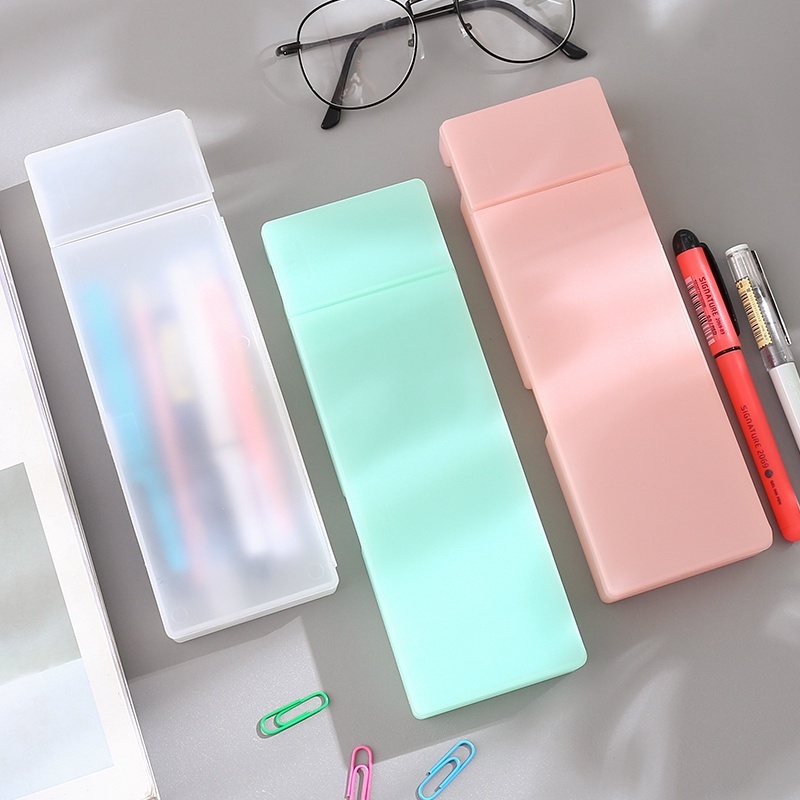 Hộp đựng bút bằng nhựa màu sắc đơn giản sáng tạo