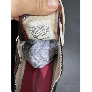 Giày Converse Đen Size 38 (Real 100%/2hand)
