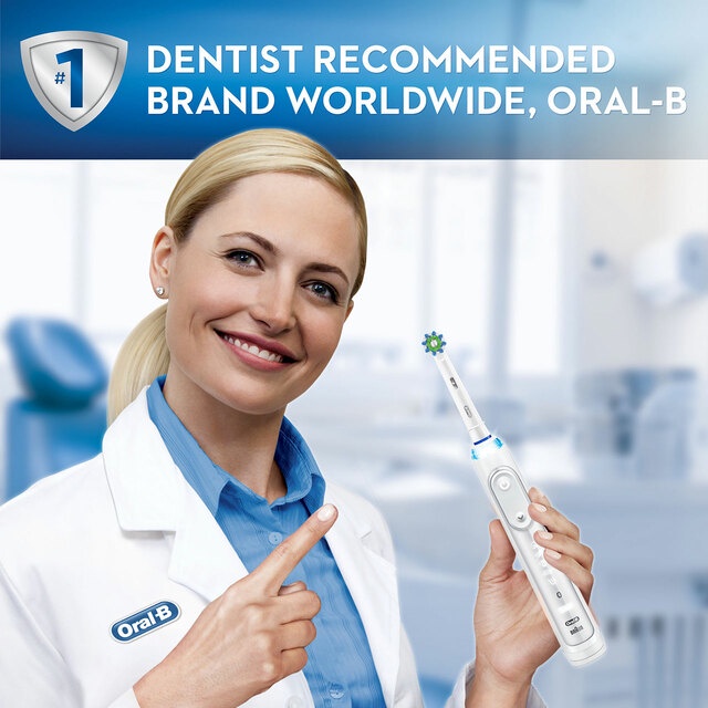 Đầu Thay Bàn Chải Điện Oral B - Đầu Cross Action Lông Xoắn Chéo Chải Sạch Mảng Bám- Hàng Đức