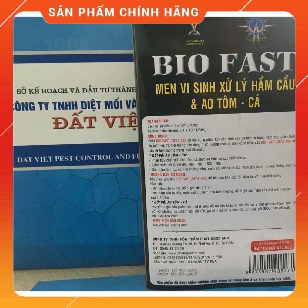 Men bể phốt, Men vi sinh Bio Fast Zifat 999 xử lý bồn cầu và ao nuôi tôm cá