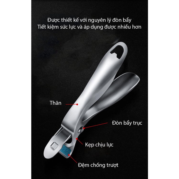 Kìm, kẹp gắp nồi, bát, đĩa chống nóng nhà bếp tiện dụng, siêu chắc - LOKING