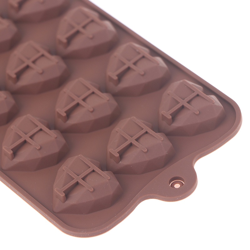 Khuôn Silicone 15 Ô Hình Trái Tim Làm Kẹo / Sô Cô La