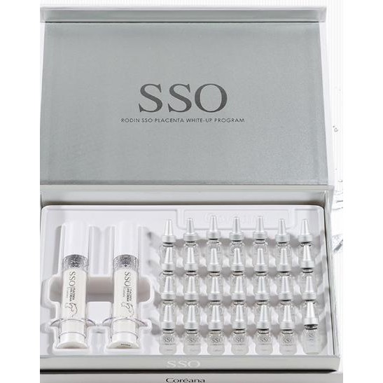 Set 2 bước ampoule và kem mắt cải thiện nếp nhăn chiết xuất nhau thai cừu SSO