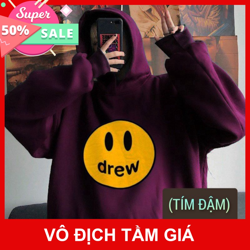 Áo hoodie Drew form rộng nam nữ phong cách ulzzang hàn quốc (Tặng Kèm bộ tag+giấy thơm) | BigBuy360 - bigbuy360.vn