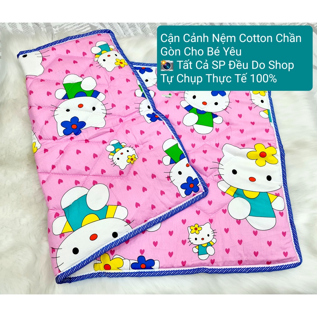 GIÁ HỦY DIỆTNệm cotton cho em bé đi học mẫu giáo 2 mặt cotton Thắng Lợi, nệm lót gấp gọn cho bé sơ sinh