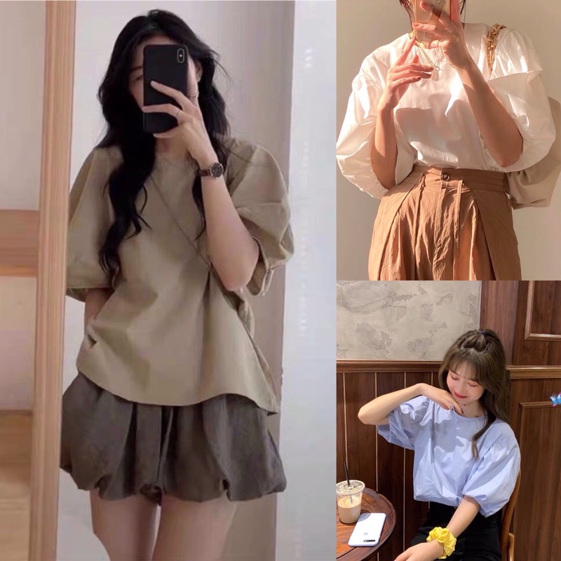 Áo Tay Bồng Ullzang Tiểu Thư