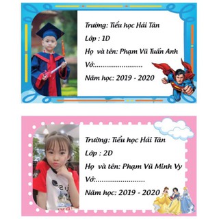 In Tem Nhãn Vở theo yêu cầu riêng, Miễn phí thiết kế