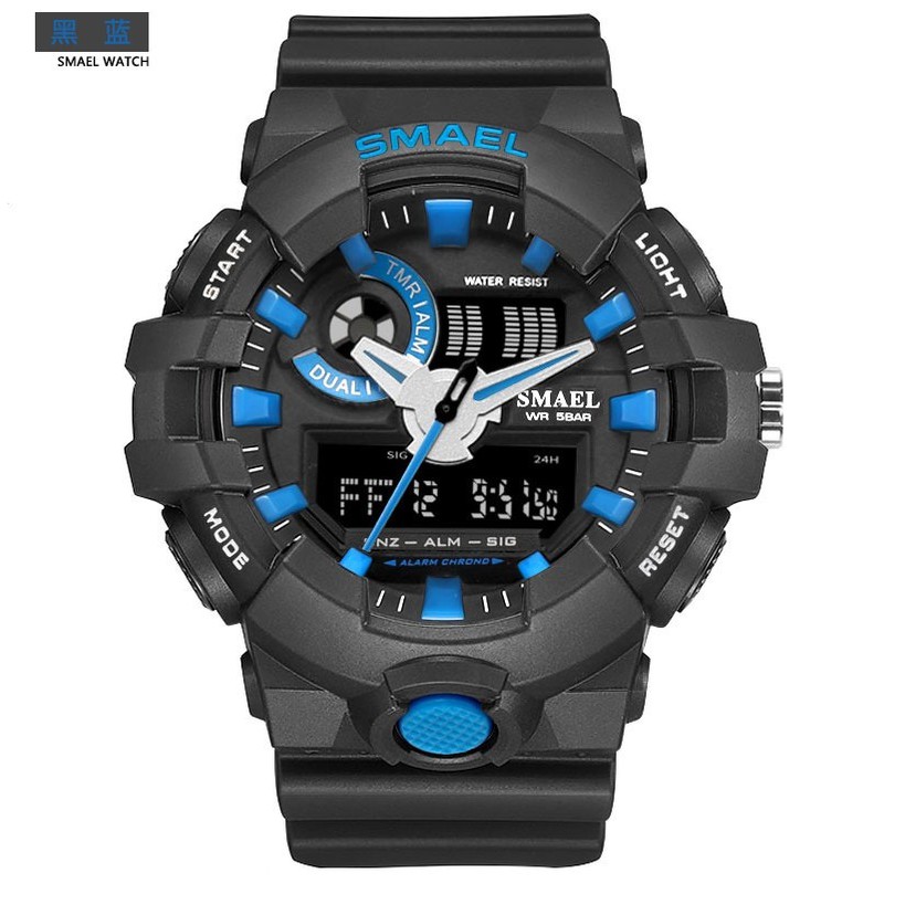 Đồng hồ điện tử thể thao nam SMAEL dây Silicon PKHRSM010 + Tặng kèm hộp thiếc chất lượng | BigBuy360 - bigbuy360.vn