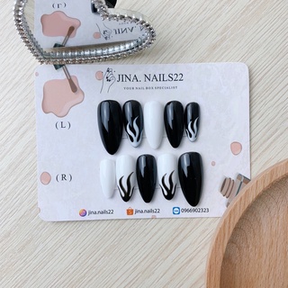 Nailbox móng giả móng úp lửa đen