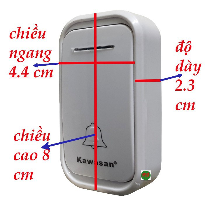 Chuông Cửa Không Dây Xuyên Vật Cản 80m - KW DB658