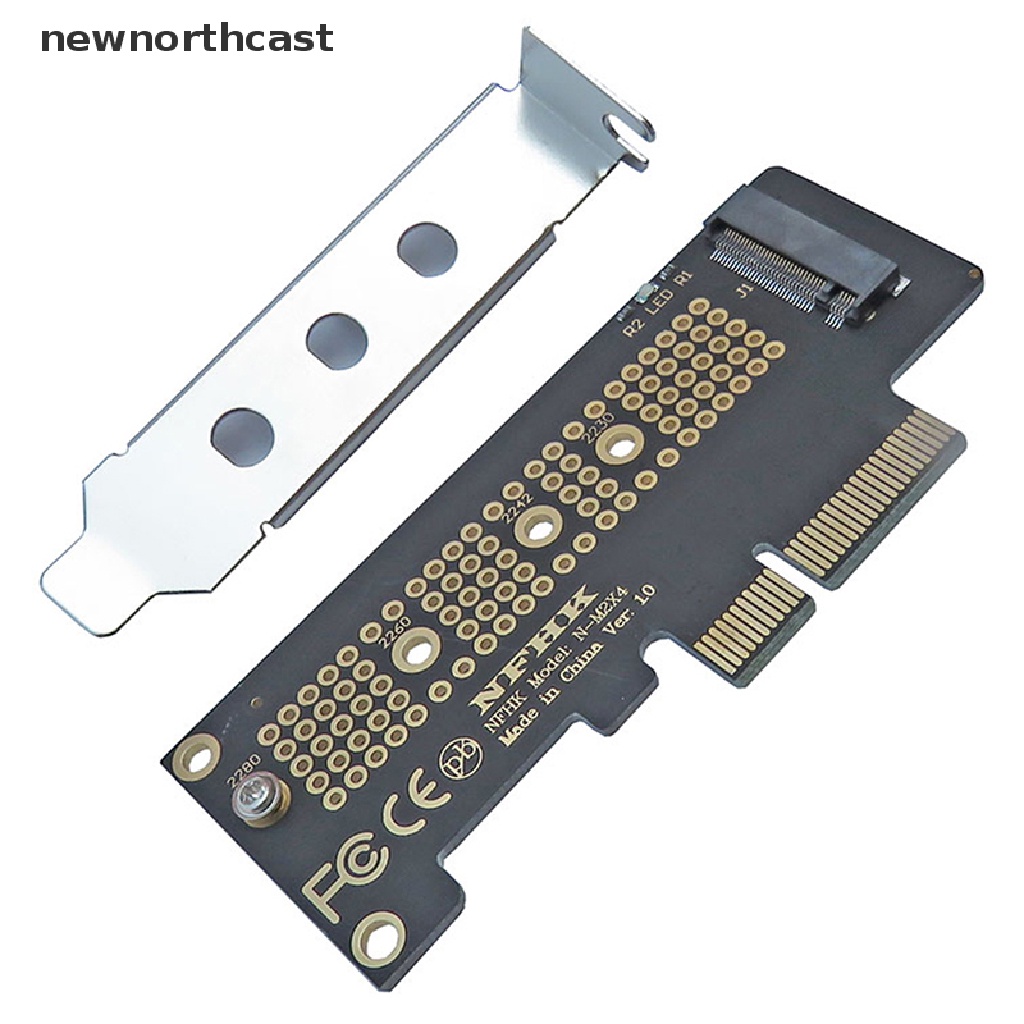 [newnorthcast] NVMe PCIe M.2 NGFF SSD to PCIe x4 adapter card PCIe x4 to M.2 card with bracket 