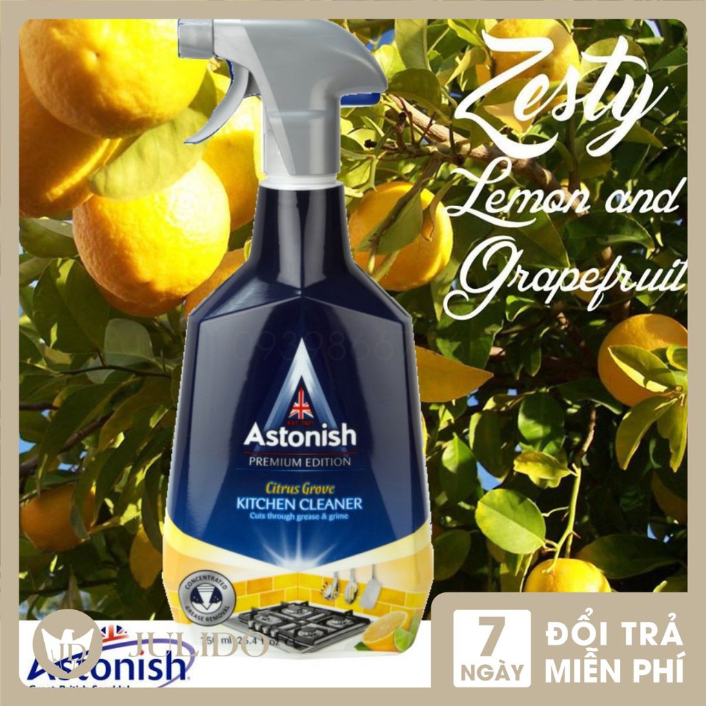 Astonish Nước Lau Bếp- Nước lau bếp chanh tươi Astonish C6760_750ml
